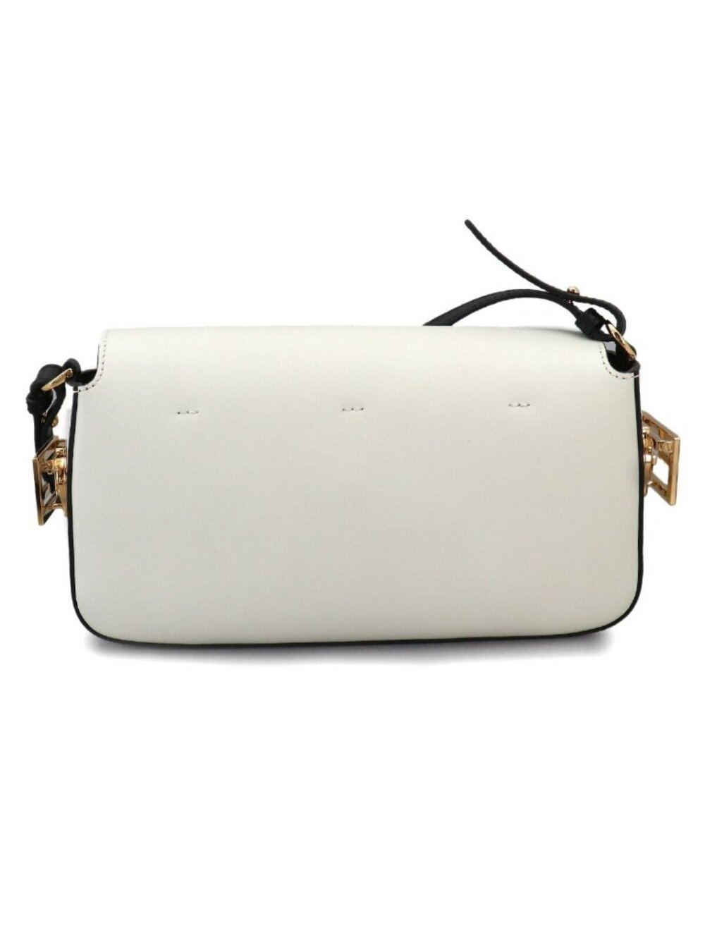 Fendi Bucket Twist 2-Way Bag Leather White Black - Picture 2 of 9